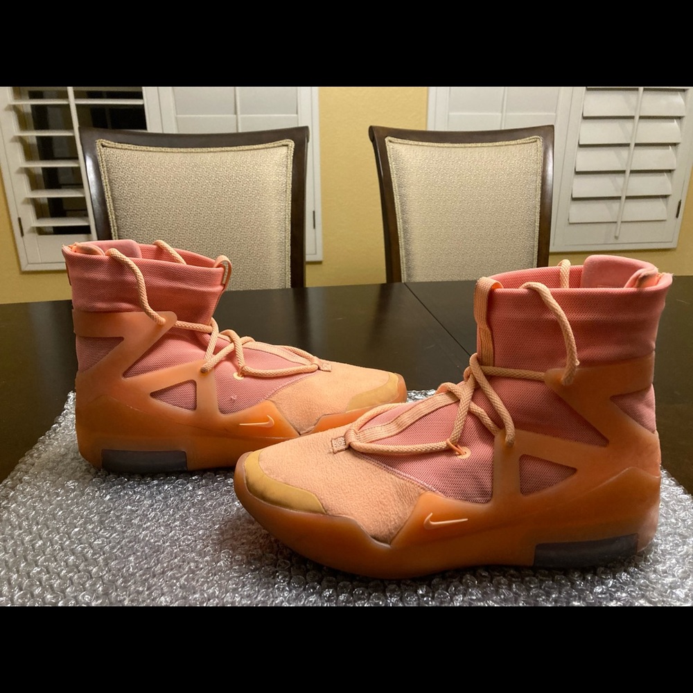 Nike Fear of God 1 Orange Pulse Sneaker US 10 - Picture 8 of 11